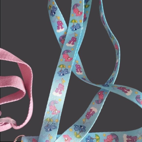 Care Bears Cartoon Bear Pet Chest Harness Printed Leash Set pink/blue One Size - Picture 2 of 7